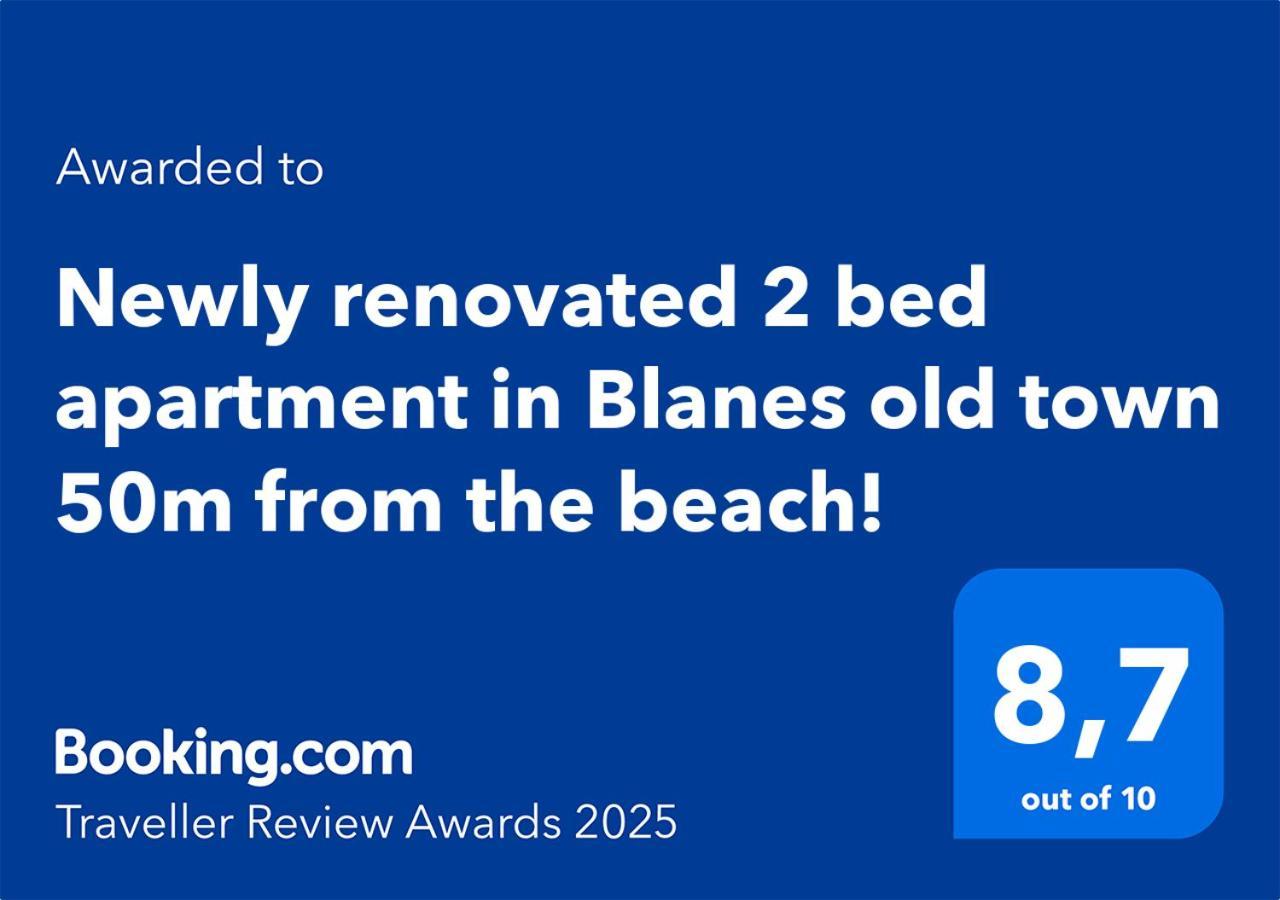 2 Bedroom Large Modern Apartment In Blanes Old Town 50M From The Beach! エクステリア 写真